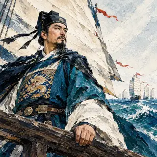 立于船首 · 插画 图像