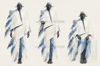 司雾女君·雾裁空衣·行止 · 插画 图像