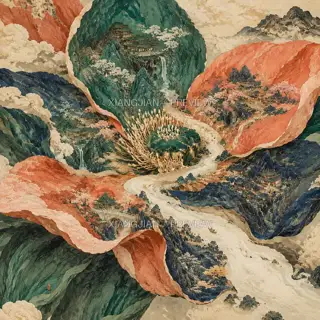 一花众国 · 插画 AI 图像