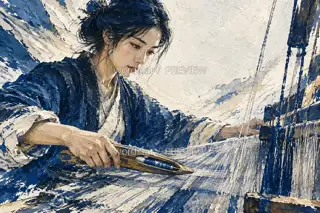 梭子过江 · 插画 图像