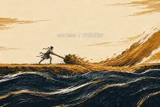 水高一寸 · 插画 图像