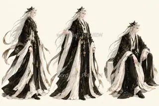 山海织梦人·宣传页原人物·行止 · 插画 图像