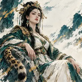 豹尾临风 · 插画 图像