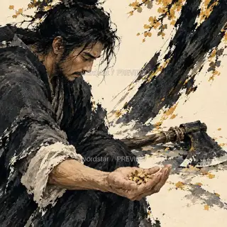 木屑握不住 · 插画 图像
