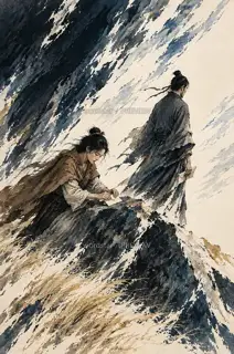替她挡风 · 插画 图像