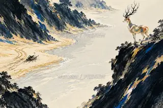 空辙临河 · 插画 图像