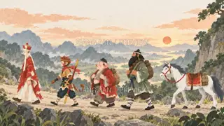 山路上的故事 317 · 纸艺 AI 图像