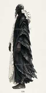 渡潮听客·盐壳藏声·左侧 · 插画 图像