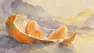 半边橘子 · 插画 图像