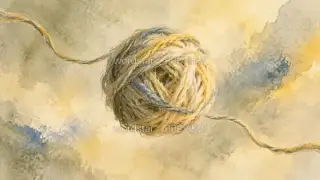 毛线慢慢松 · 插画 图像