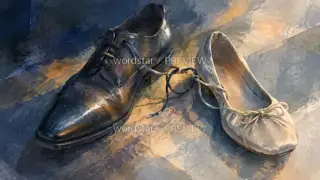 鞋带不再系 · 插画 图像