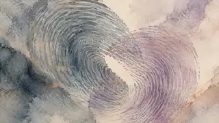 指纹重叠 · 插画 图像