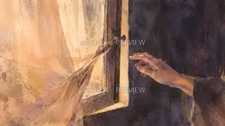 被风关上的窗 · 插画 图像