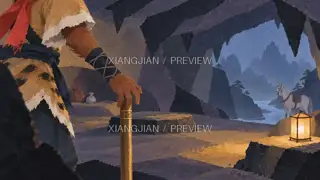 山路上的故事 297 · 纸艺 AI 图像