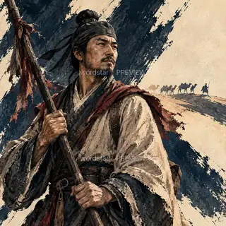 持节向西 · 插画 图像