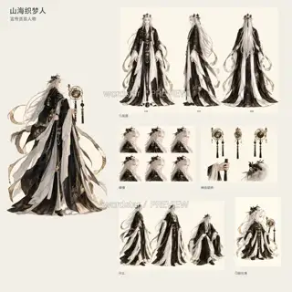 山海织梦人·透明底修整过程·dreamweaver-before-gap-repair·00-总览 · 插画 图像