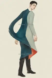 折山行者·矿彩流形 · 插画 图像