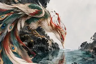 饮泉有仪 · 插画 图像