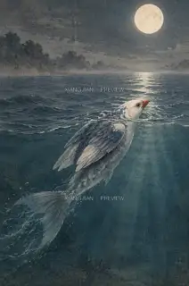 浮上 · 插画 AI 图像