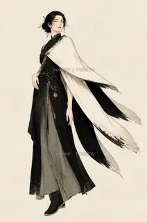 鹤影司春·神话立绘 · 插画 图像