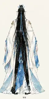 月汐行者·宣传页原人物·背面 · 插画 图像