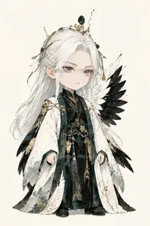 鹤影司春·宣传页原人物·Q版化身 · 插画 图像