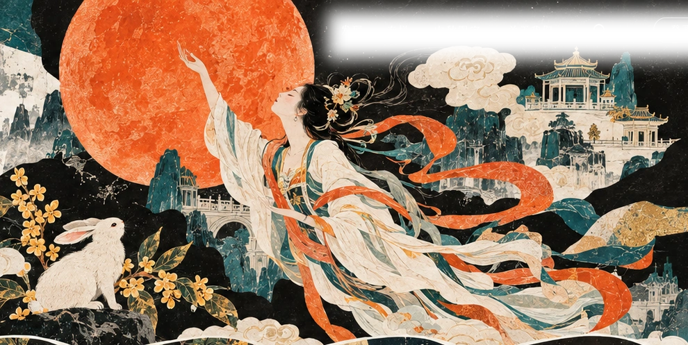 月轮、嫦娥、玉兔与广寒宫